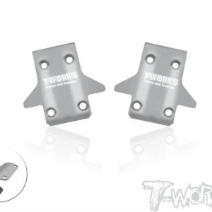T-works TO-235-MP11 Stainless Steel Front Chassis Skid Protector - 2 pcs.